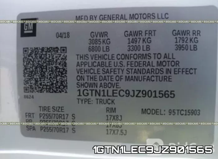 1GTN1LEC9JZ901565 фото 10