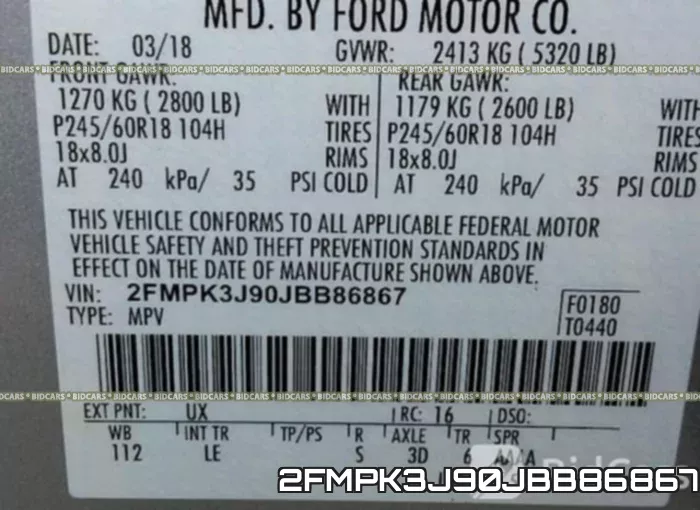 2FMPK3J90JBB86867 фото 10