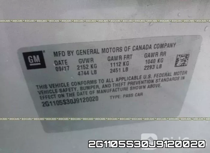 2G1105S30J9120020 фото 10