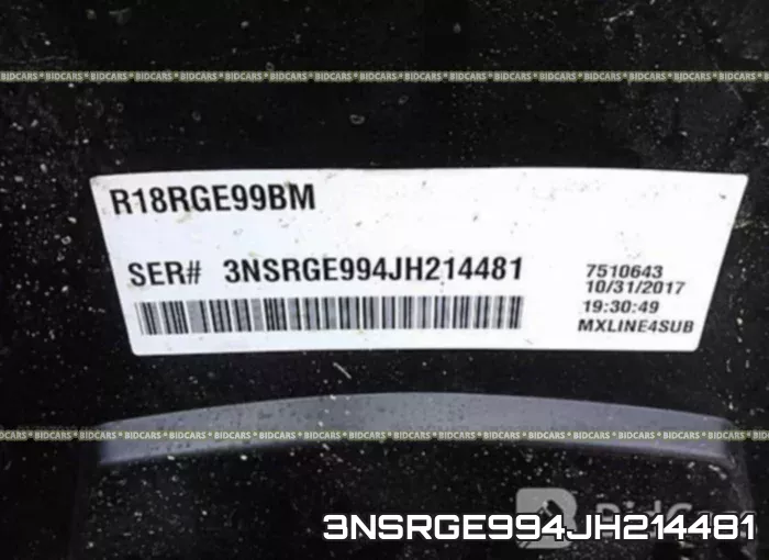 3NSRGE994JH214481 фото 2