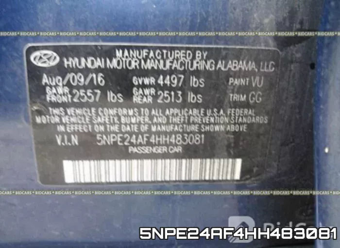 5NPE24AF4HH483081 фото 9