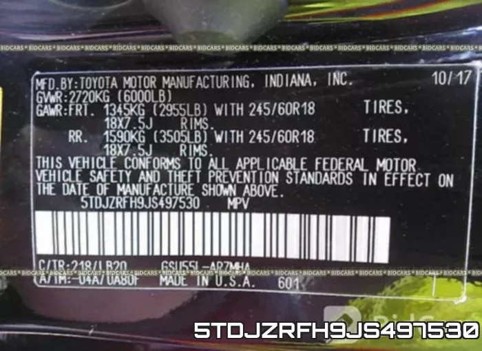 5TDJZRFH9JS497530 фото 10