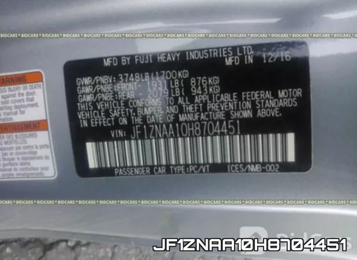 JF1ZNAA10H8704451 фото 10