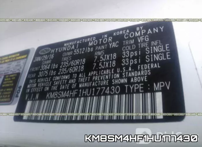 KM8SM4HF1HU177430 фото 10