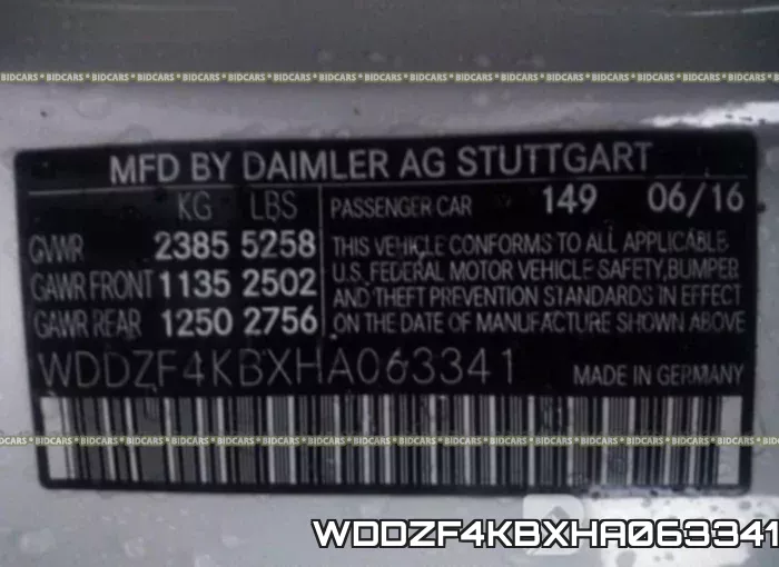 WDDZF4KBXHA063341 фото 10