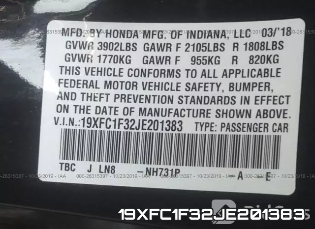 19XFC1F32JE201383 фото 10
