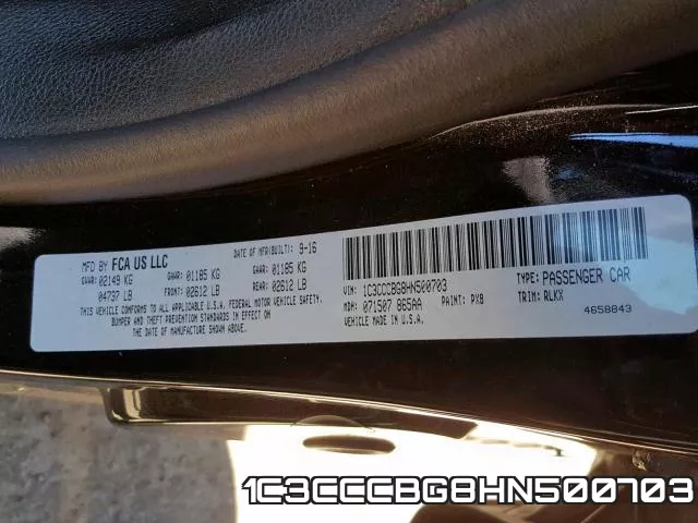 1C3CCCBG8HN500703 фото 2