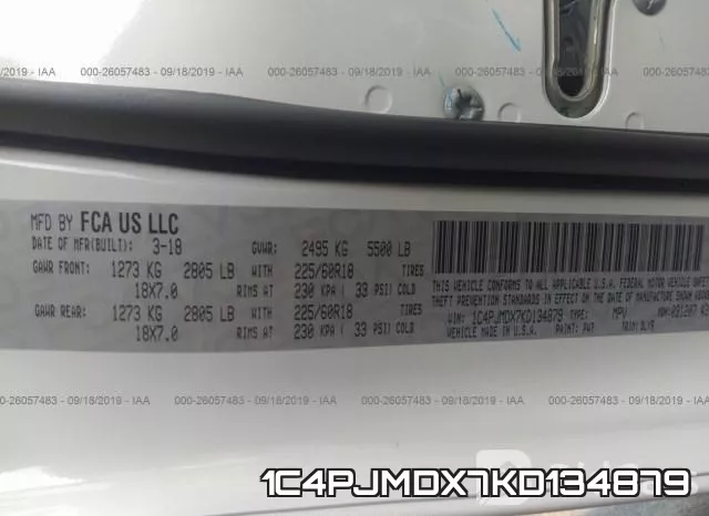 1C4PJMDX7KD134879 фото 10