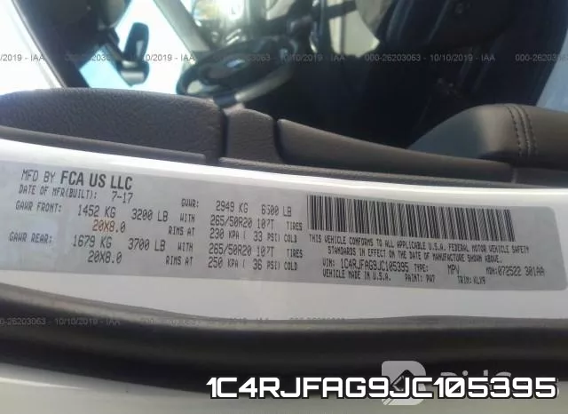 1C4RJFAG9JC105395 фото 10