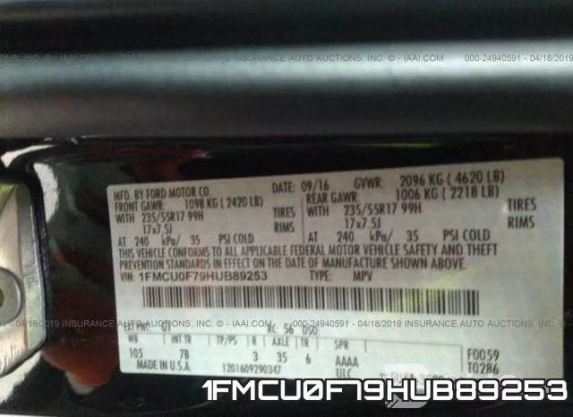 1FMCU0F79HUB89253 фото 10