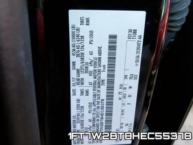 1FT7W2BT8HEC55378 фото 2