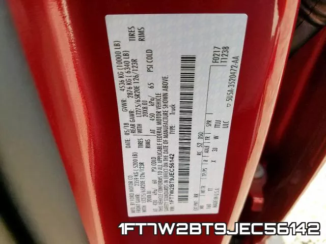 1FT7W2BT9JEC56142 фото 2