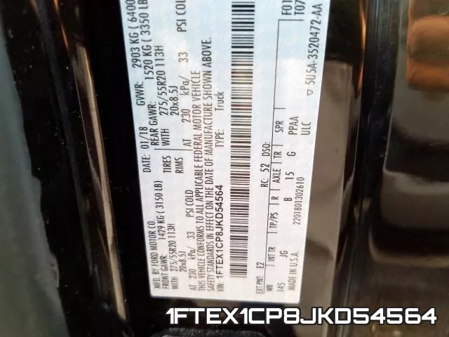 1FTEX1CP8JKD54564 фото 2