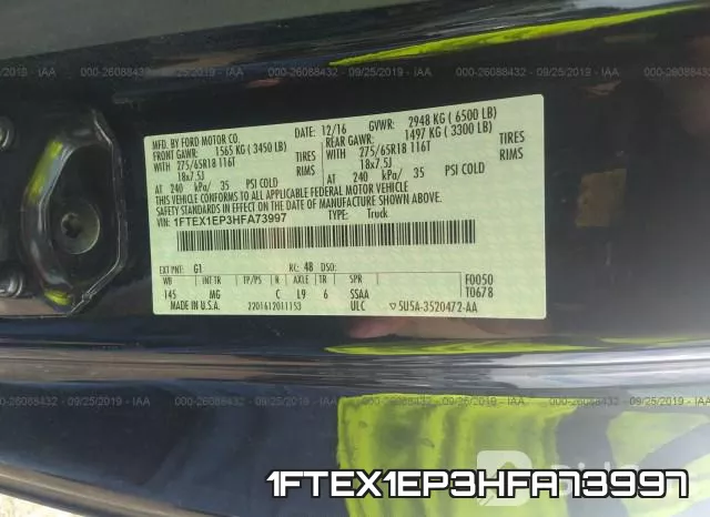1FTEX1EP3HFA73997 фото 10
