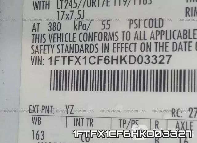 1FTFX1CF6HKD03327 фото 10