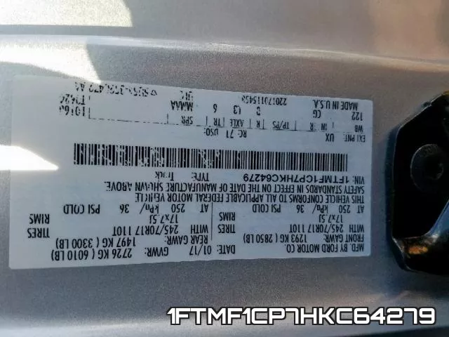 1FTMF1CP7HKC64279 фото 2