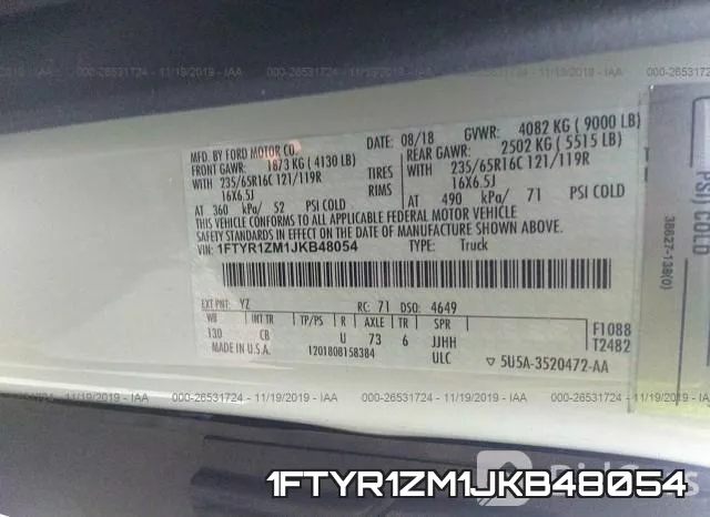 1FTYR1ZM1JKB48054 фото 10