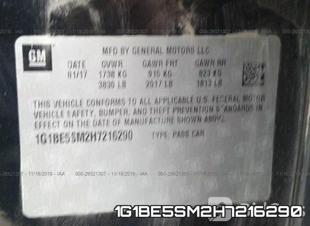 1G1BE5SM2H7216290 фото 9