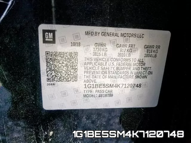 1G1BE5SM4K7120748 фото 2