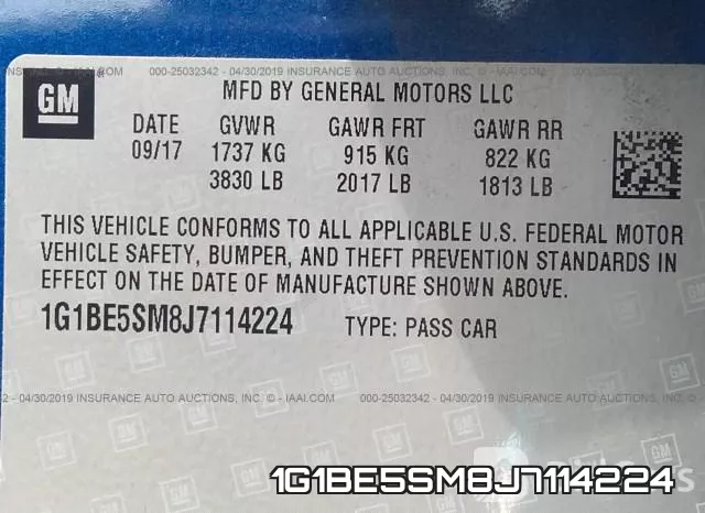 1G1BE5SM8J7114224 фото 10