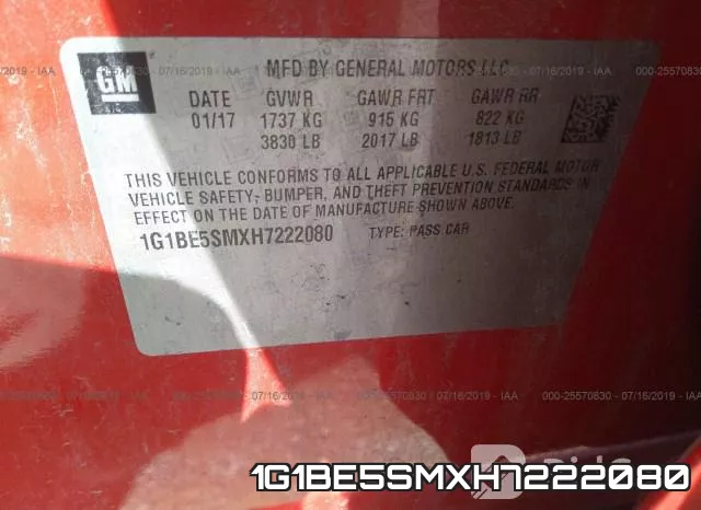 1G1BE5SMXH7222080 фото 10