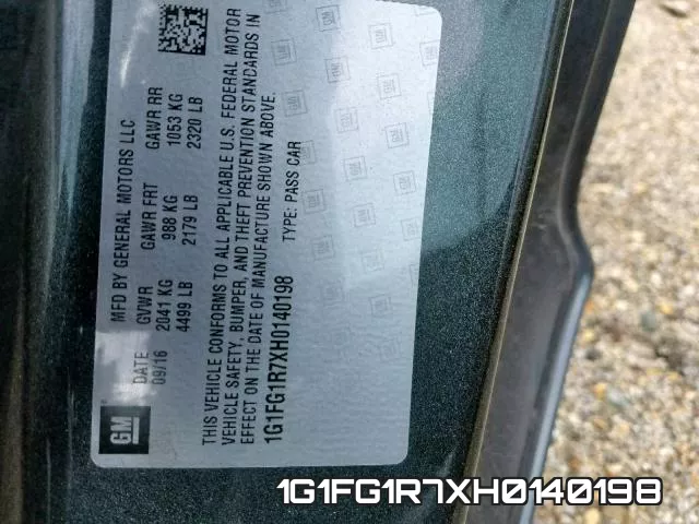 1G1FG1R7XH0140198 фото 2