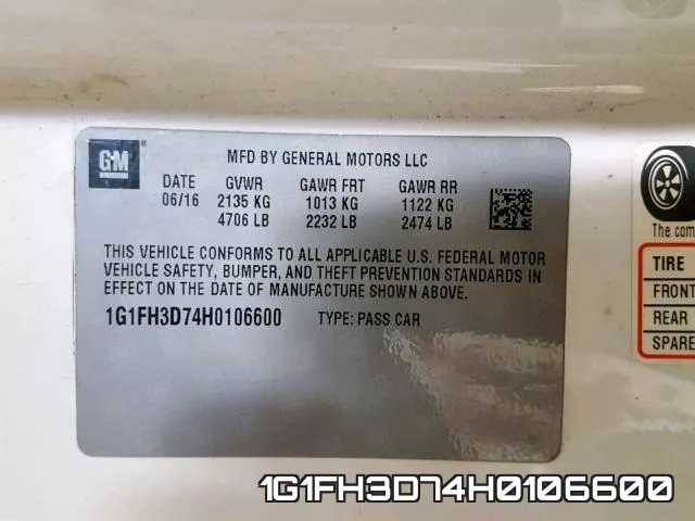1G1FH3D74H0106600 фото 2