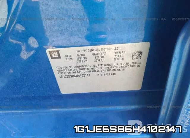 1G1JE6SB6H4102147 фото 10