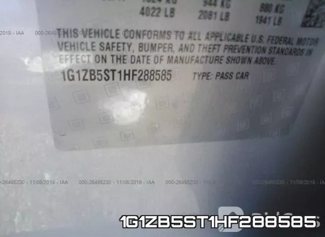 1G1ZB5ST1HF288585 фото 10