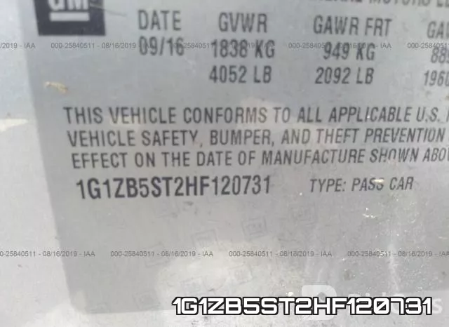 1G1ZB5ST2HF120731 фото 10