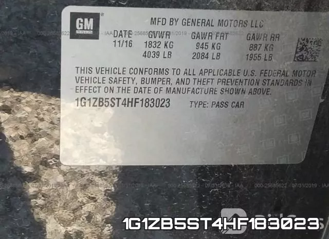 1G1ZB5ST4HF183023 фото 10