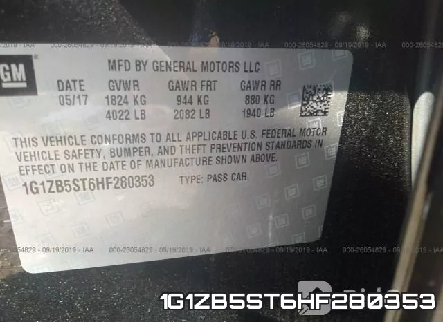 1G1ZB5ST6HF280353 фото 10