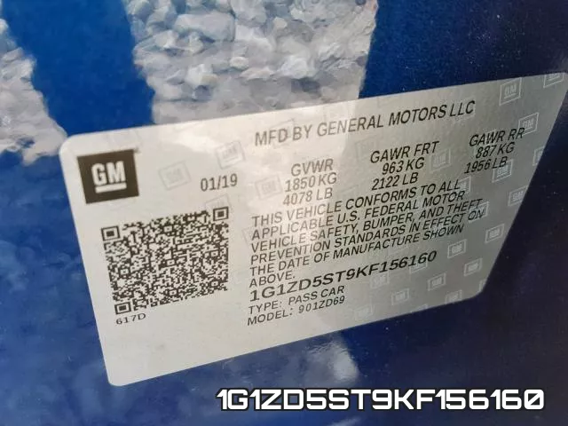 1G1ZD5ST9KF156160 фото 2