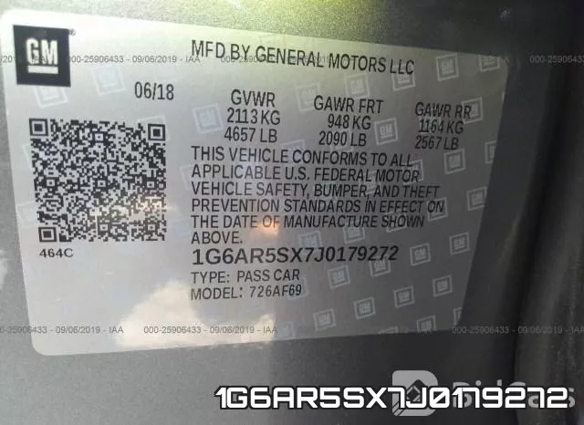 1G6AR5SX7J0179272 фото 9
