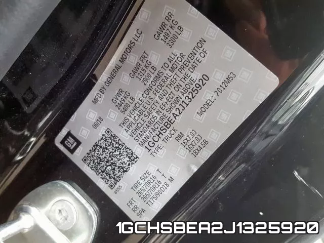 1GCHSBEA2J1325920 фото 2