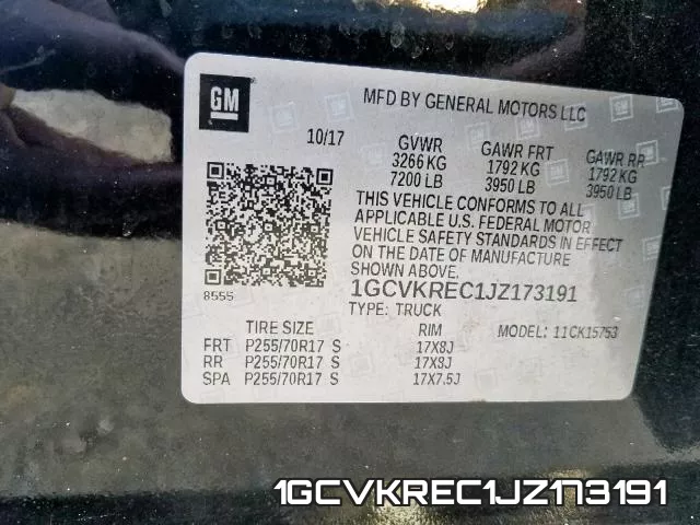 1GCVKREC1JZ173191 фото 2