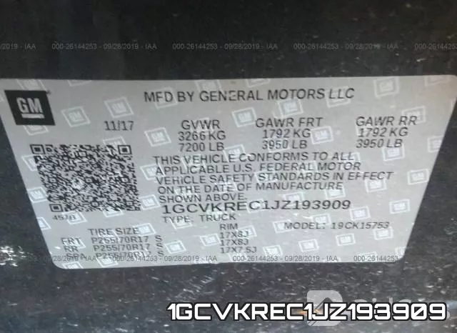 1GCVKREC1JZ193909 фото 10