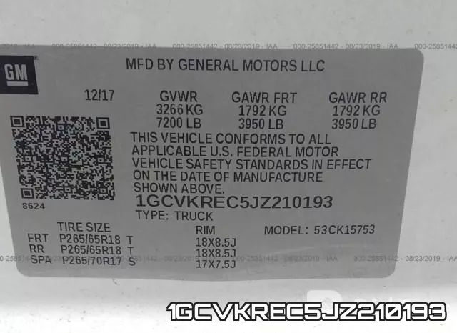 1GCVKREC5JZ210193 фото 10