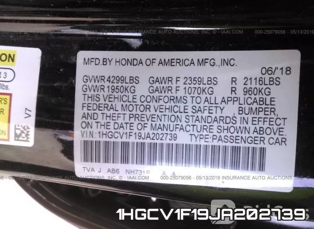 1HGCV1F19JA202739 фото 10