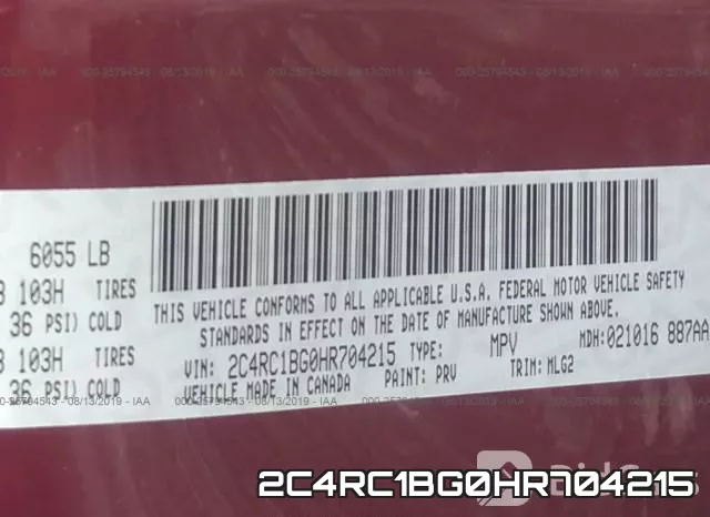 2C4RC1BG0HR704215 фото 10