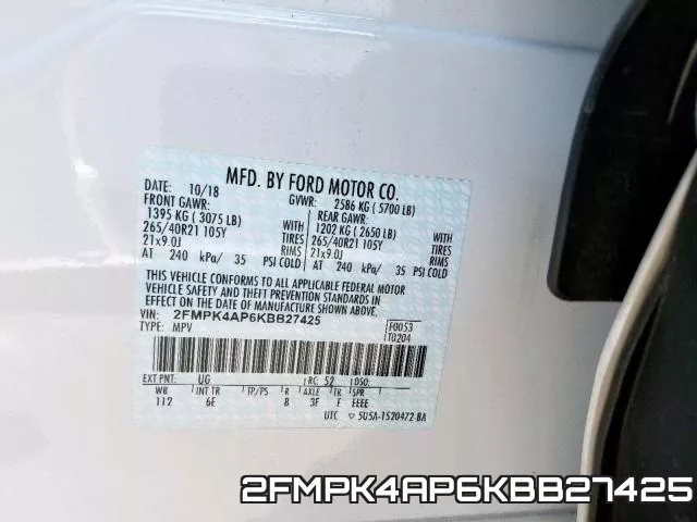 2FMPK4AP6KBB27425 фото 2