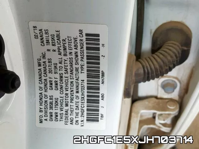 2HGFC1E5XJH703714 фото 2