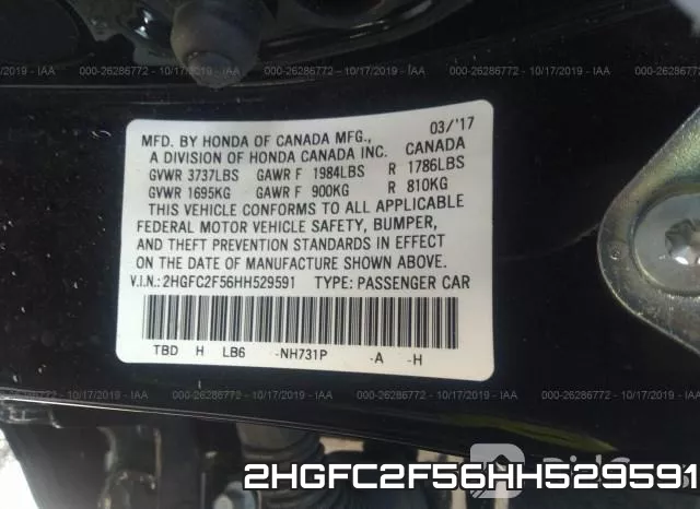 2HGFC2F56HH529591 фото 10