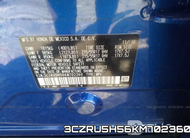 3CZRU5H56KM702360 фото 10