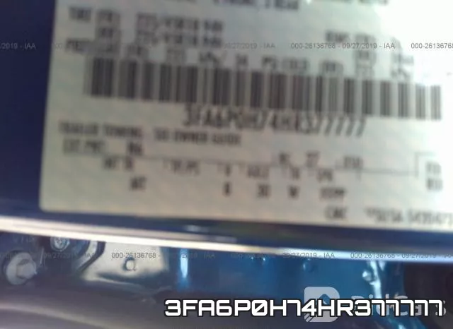 3FA6P0H74HR377777 фото 10