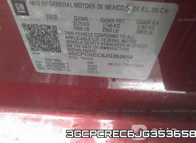 3GCPCREC6JG353658 фото 8