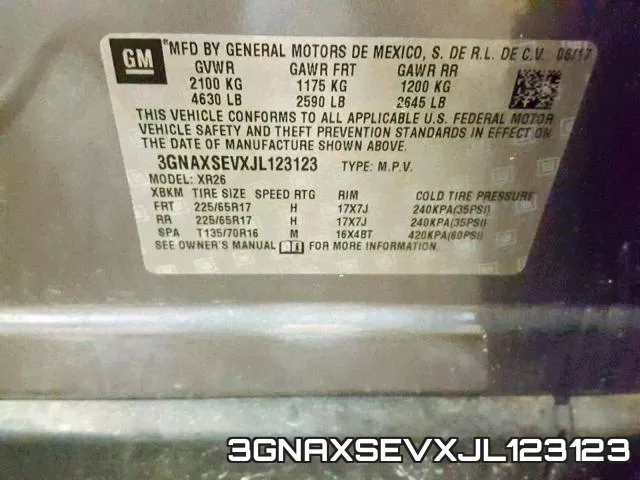 3GNAXSEVXJL123123 фото 2
