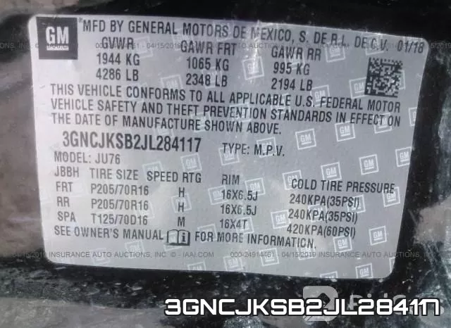 3GNCJKSB2JL284117 фото 10