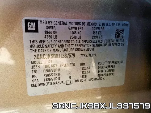 3GNCJKSBXJL337579 фото 2