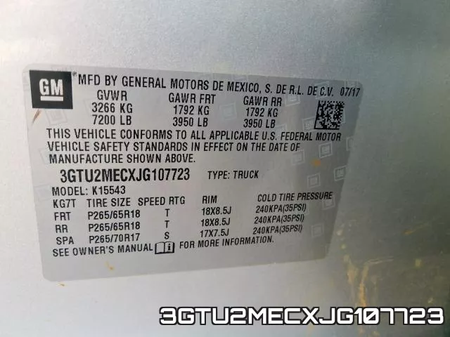 3GTU2MECXJG107723 фото 2
